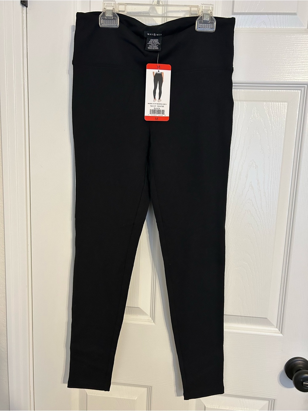 Max and Mia Black High-Waist Performance Leggings